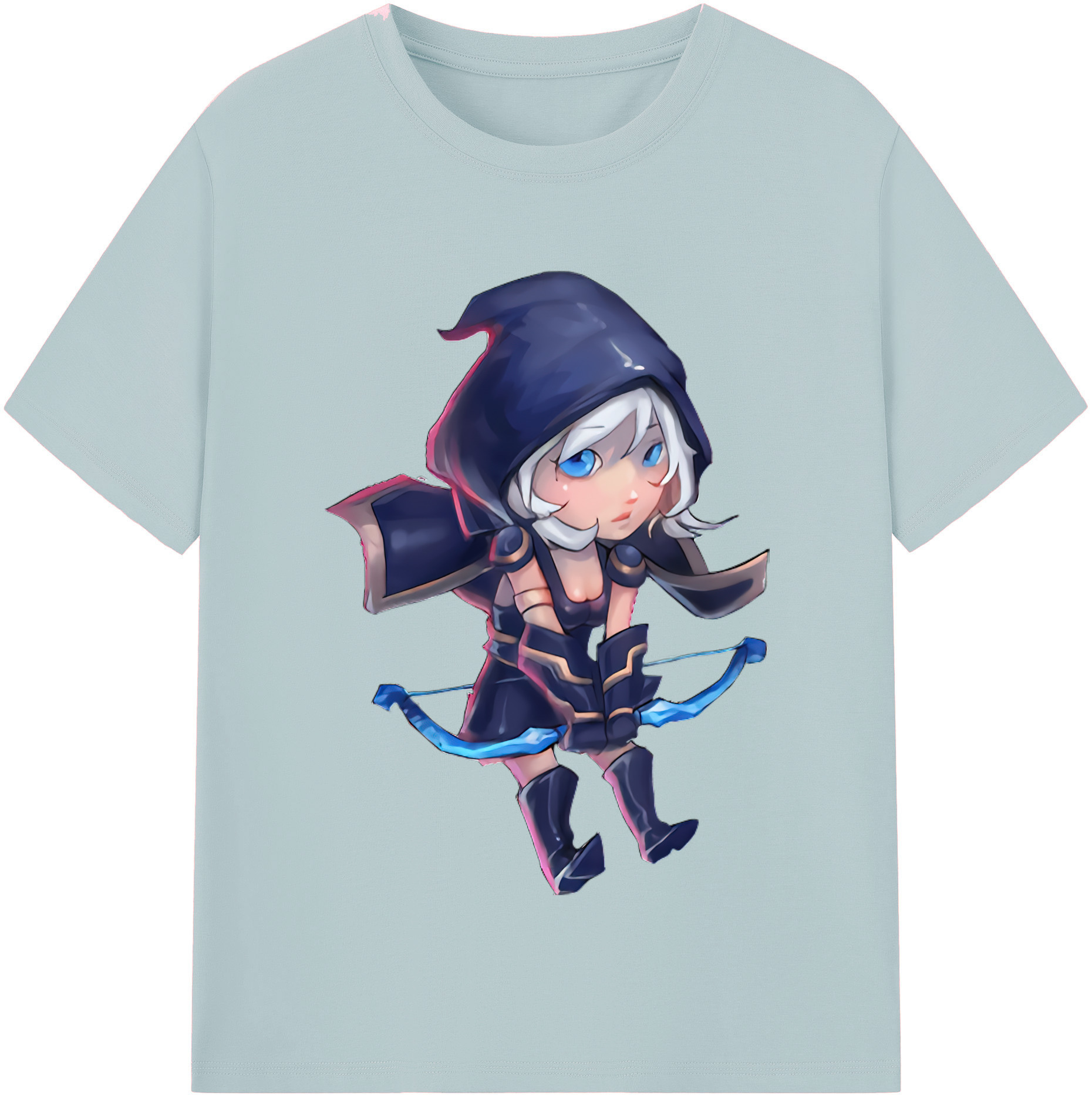 リーグ・オブ・レジェンド League of Legends LOL 綿100％半袖Tシャツ（フロントプリント）
